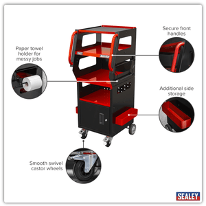 Sealey SDS1R1 Diagnostic Support Station - Red - SDS1R1 - Sealey Tools UK - Trade Counter Direct
