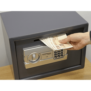 Sealey SECS01DS Electronic Combination Security Safe with Deposit Slot 350 x 250 x 250mm - SECS01DS - Sealey Tools UK - Trade Counter Direct