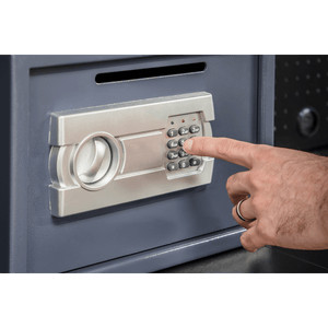 Sealey SECS01DS Electronic Combination Security Safe with Deposit Slot 350 x 250 x 250mm - SECS01DS - Sealey Tools UK - Trade Counter Direct