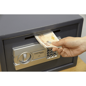 Sealey SECS01DS Electronic Combination Security Safe with Deposit Slot 350 x 250 x 250mm - SECS01DS - Sealey Tools UK - Trade Counter Direct