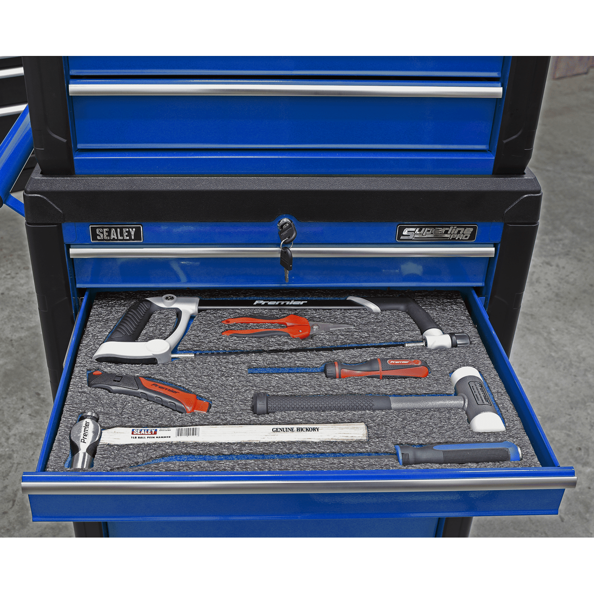 Sealey SF30B Easy Peel Shadow Foam® 1200 x 550 x 30mm - Blue/Black - SF30B - Sealey Tools UK - Trade Counter Direct