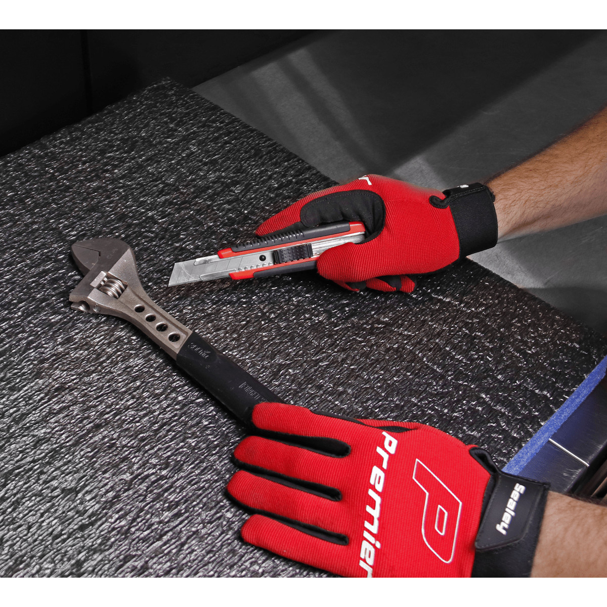 Sealey SF30B Easy Peel Shadow Foam® 1200 x 550 x 30mm - Blue/Black - SF30B - Sealey Tools UK - Trade Counter Direct