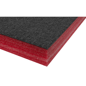 Sealey SF50R Easy Peel Shadow Foam® 1200 x 550 x 50mm - Red/Black - SF50R - Sealey Tools UK - Trade Counter Direct