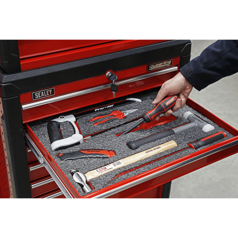 Sealey SF50R Easy Peel Shadow Foam® 1200 x 550 x 50mm - Red/Black - SF50R - Sealey Tools UK - Trade Counter Direct