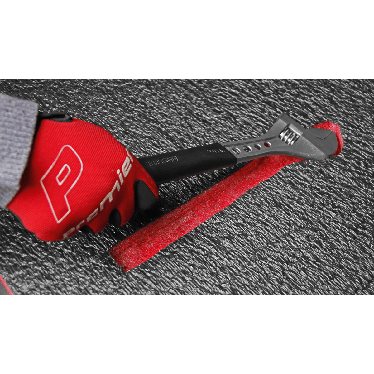 Sealey SF50R Easy Peel Shadow Foam® 1200 x 550 x 50mm - Red/Black - SF50R - Sealey Tools UK - Trade Counter Direct