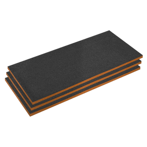 Sealey SFPK30OR Easy Peel Shadow Foam® 1200 x 550 x 30mm, Orange/Black - Pack of 3 - SFPK30OR - Sealey Tools UK - Trade Counter Direct