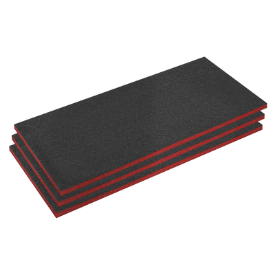 Sealey SFPK30R Easy Peel Shadow Foam® Red/Black 30mm - Pack of 3 - SFPK30R - Sealey Tools UK - Trade Counter Direct