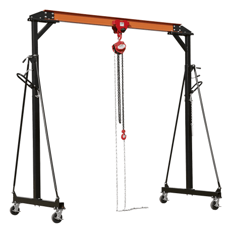 Sealey SG1000KIT Portable Gantry Crane Adjustable 1tonne Combo - SG1000KIT - Sealey Tools UK - Trade Counter Direct