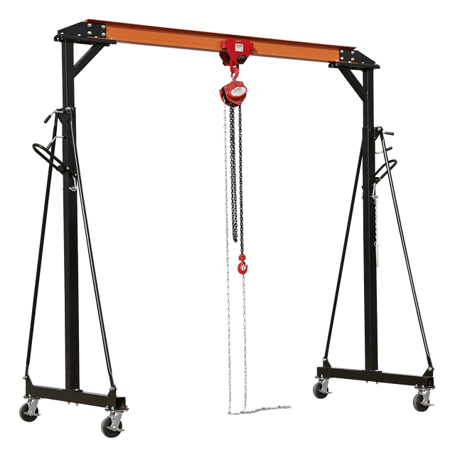Sealey SG1000KIT Portable Gantry Crane Adjustable 1tonne Combo - SG1000KIT - Sealey Tools UK - Trade Counter Direct