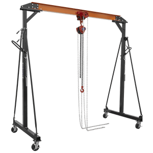 Sealey SG1000KITG Portable Adjustable Gantry Crane with Geared Trolley Combo 1 Tonne - SG1000KITG - Sealey Tools UK - Trade Counter Direct