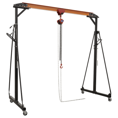Sealey SG500KIT Portable Gantry Crane Adjustable 0.5tonne Combo - SG500KIT - Sealey Tools UK - Trade Counter Direct
