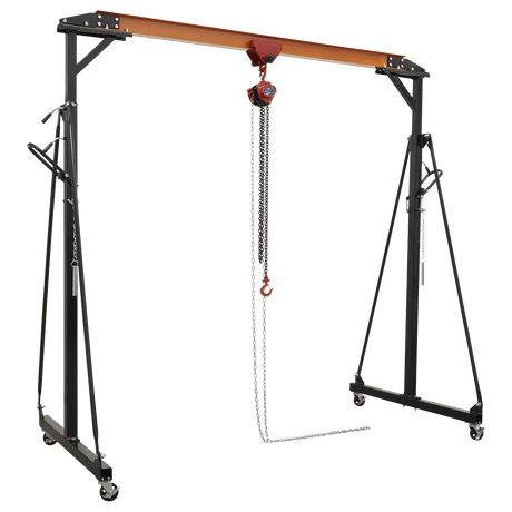 Sealey SG500KIT Portable Gantry Crane Adjustable 0.5tonne Combo - SG500KIT - Sealey Tools UK - Trade Counter Direct