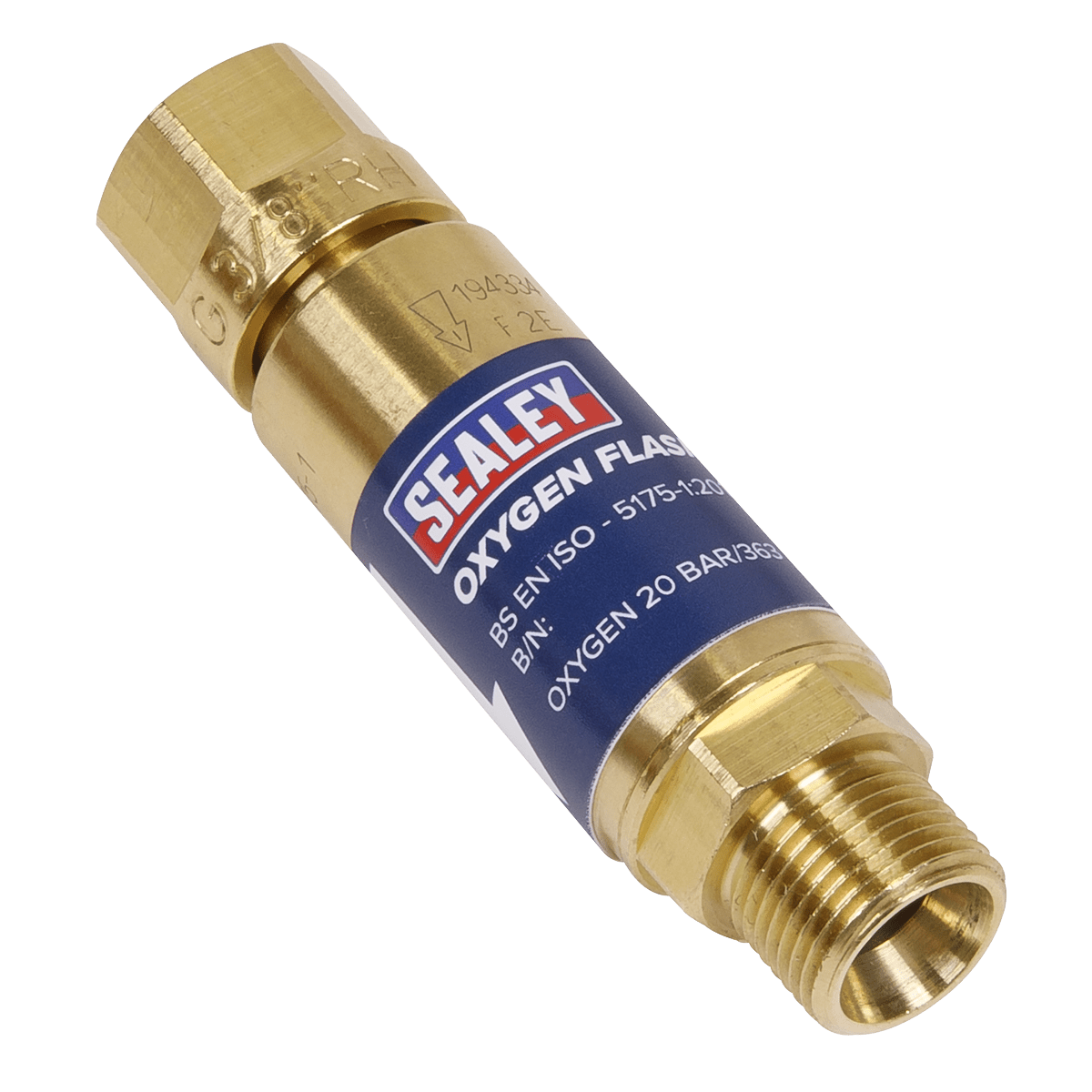 Sealey SGA3/FBA Oxygen Flash Back Arrestor - SGA3/FBA - Sealey Tools UK - Trade Counter Direct