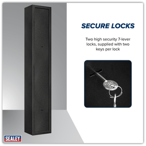 Sealey SGS3AB 3 Gun Cabinet with Ammo Safe - SGS3AB - Sealey Tools UK - Trade Counter Direct