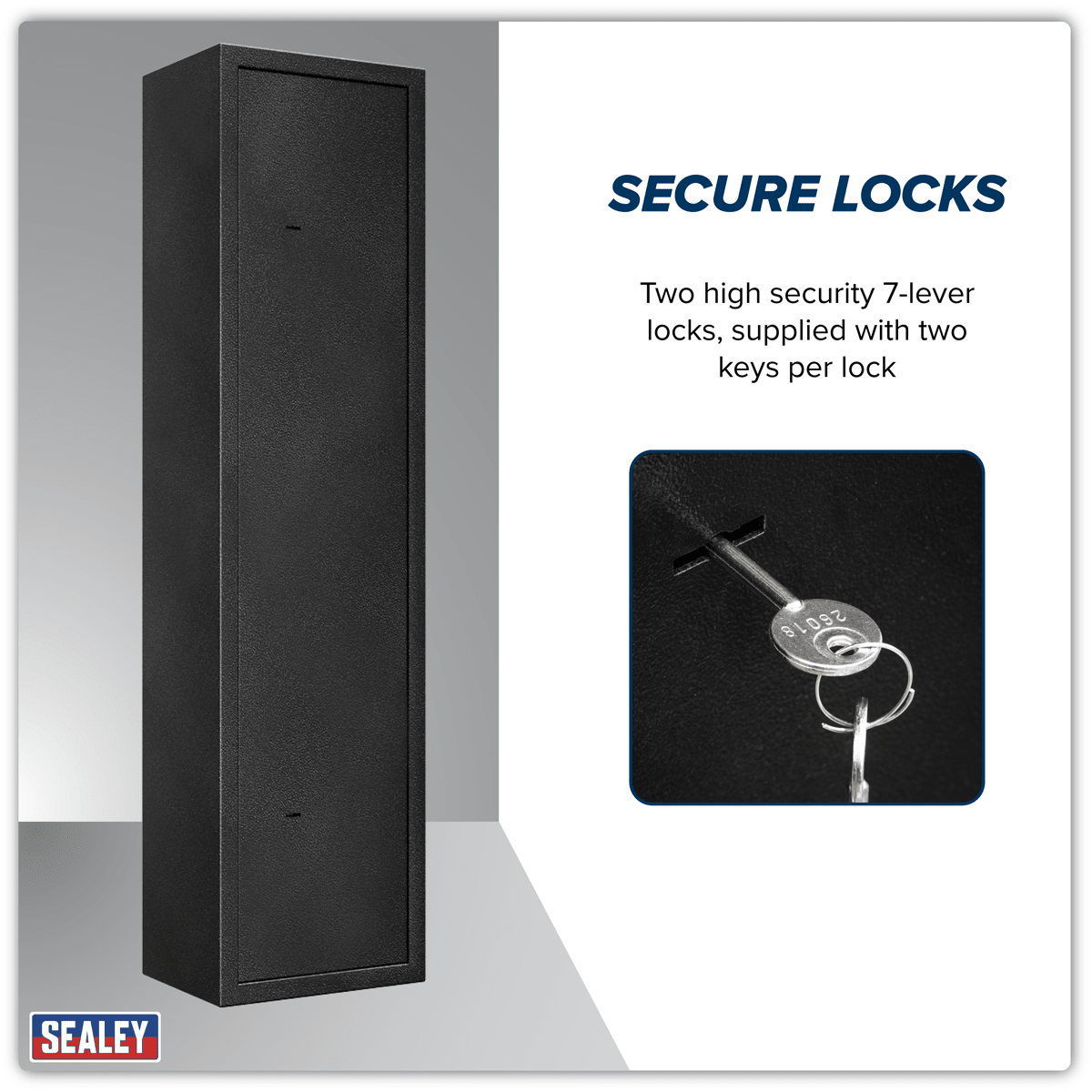 Sealey SGS5 5 Gun Cabinet - SGS5 - Sealey Tools UK - Trade Counter Direct
