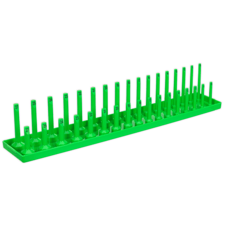 Sealey SH1217HV Socket Holder 1/2"Sq Drive 10 - 27mm Hi - Vis Green - SH1217HV - Sealey Tools UK - Trade Counter Direct