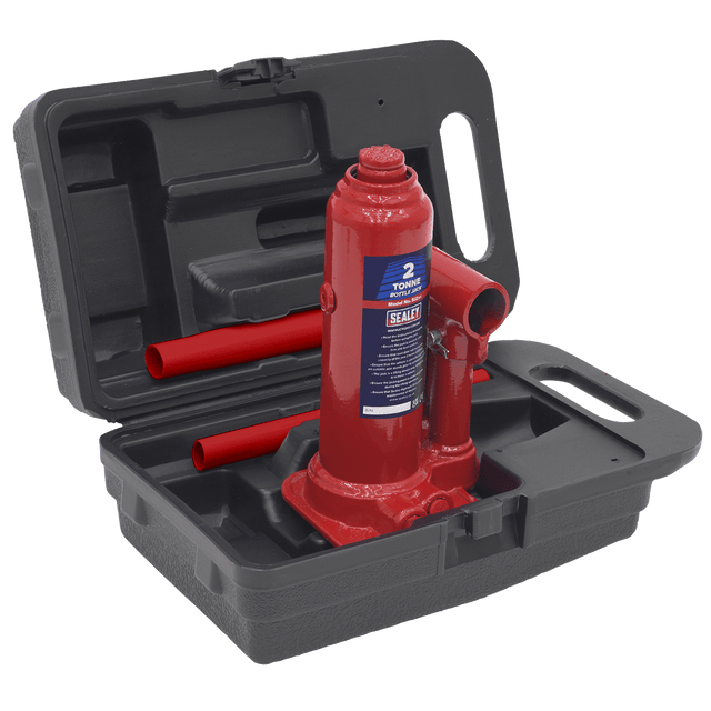 Sealey SJ2BMC Bottle Jack 2tonne with Storage Case - SJ2BMC - Sealey Tools UK - Trade Counter Direct