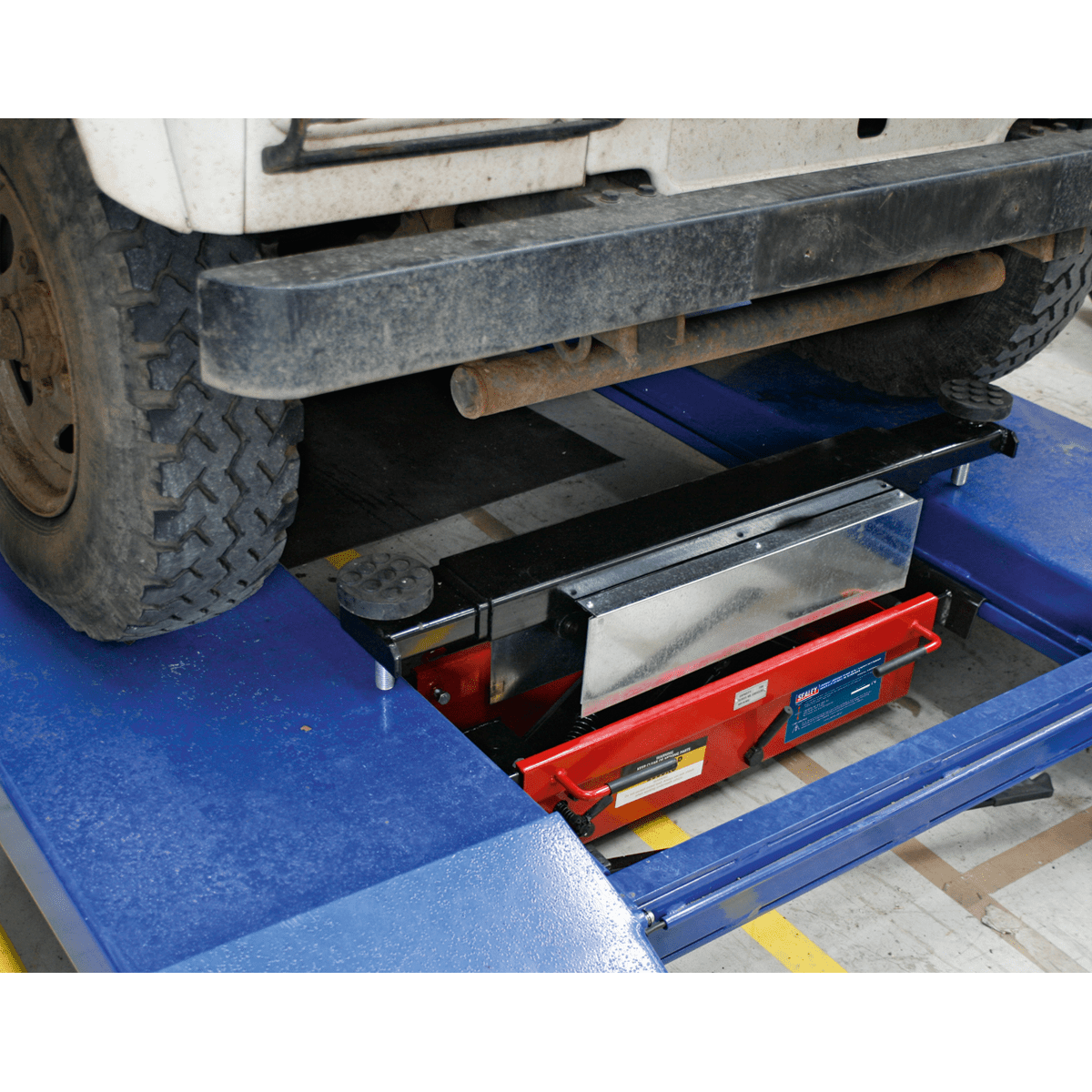Sealey SJBEX200 Jacking Beam 2tonne with Arm Extenders & Flat Roller Supports - Jacking Beams - SLY-11257 - Sealey Tools UK - Trade Counter Direct
