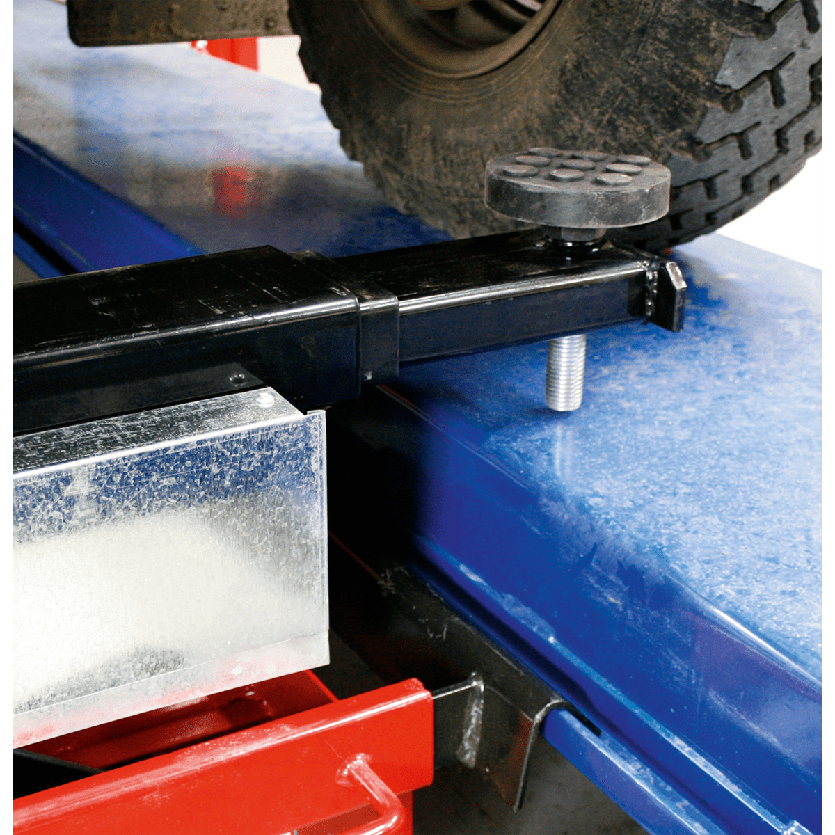 Sealey SJBEX200 Jacking Beam 2tonne with Arm Extenders & Flat Roller Supports - Jacking Beams - SLY-11257 - Sealey Tools UK - Trade Counter Direct
