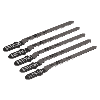 Sealey SJBT101AO Jigsaw Blade for Hard Wood 83mm 18tpi - Pack of 5 - SJBT101AO - Sealey Tools UK - Trade Counter Direct