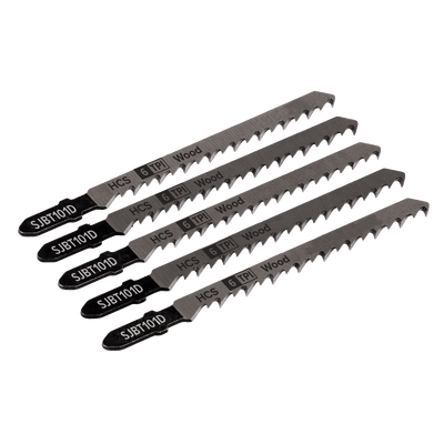Sealey SJBT101D Jigsaw Blade for Hard Wood 100mm 6tpi - Pack of 5 - SJBT101D - Sealey Tools UK - Trade Counter Direct