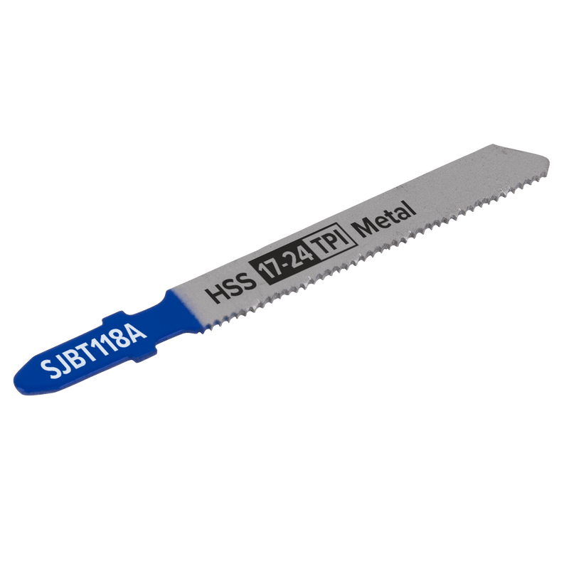 Sealey SJBT118A Jigsaw Blade for Metal 92mm 17-24tpi - Pack of 5 - SJBT118A - Sealey Tools UK - Trade Counter Direct