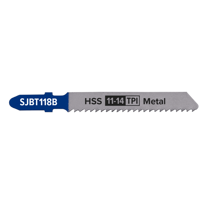 Sealey SJBT118B Jigsaw Blade for Metal 92mm 11-14tpi - Pack of 5 - SJBT118B - Sealey Tools UK - Trade Counter Direct