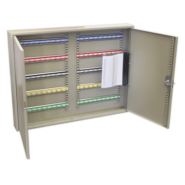 Sealey SKC100W Key Cabinet 100 Key Capacity Wide - SKC100W - Sealey Tools UK - Trade Counter Direct