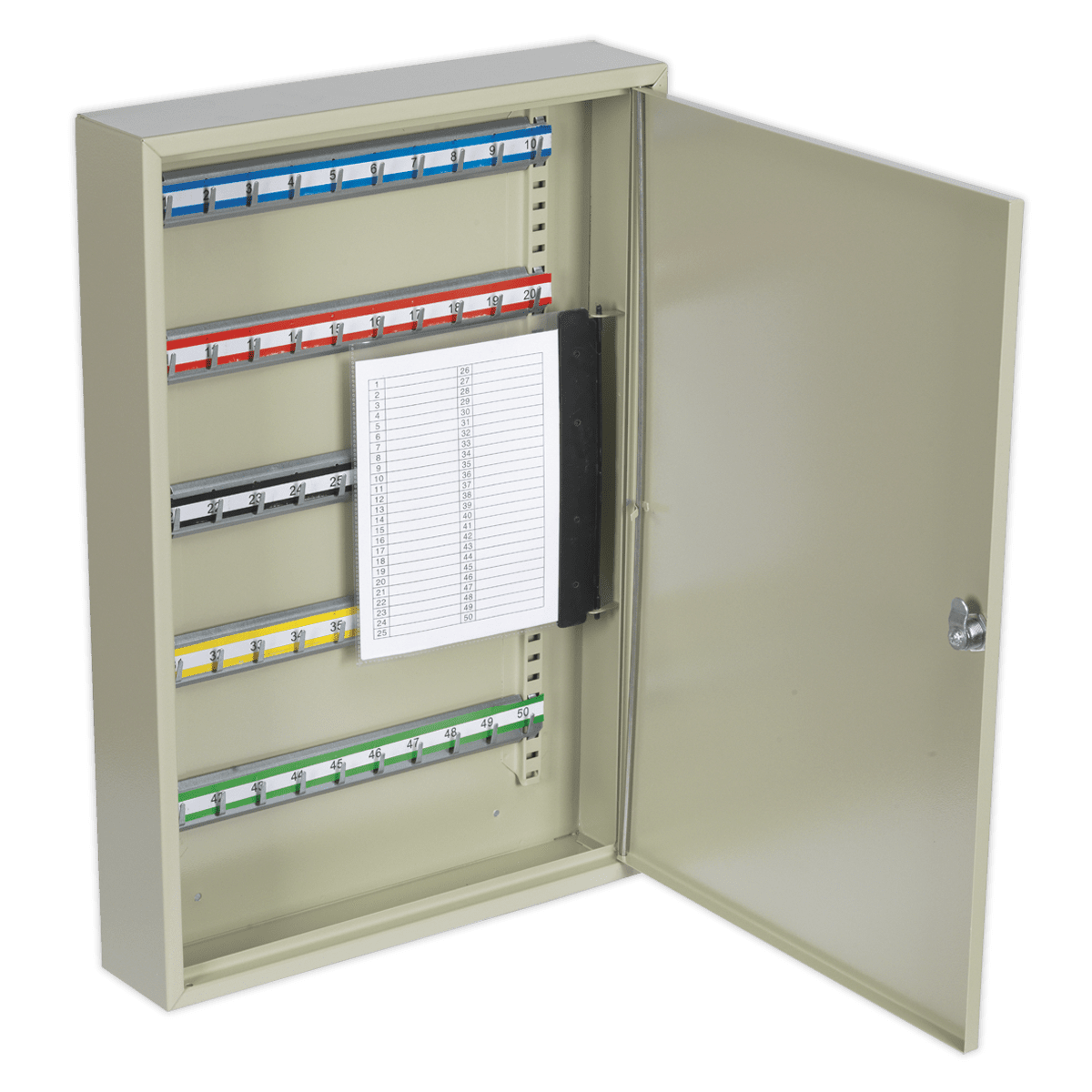 Sealey SKC50 Key Cabinet 50 Key Capacity - SKC50 - Sealey Tools UK - Trade Counter Direct