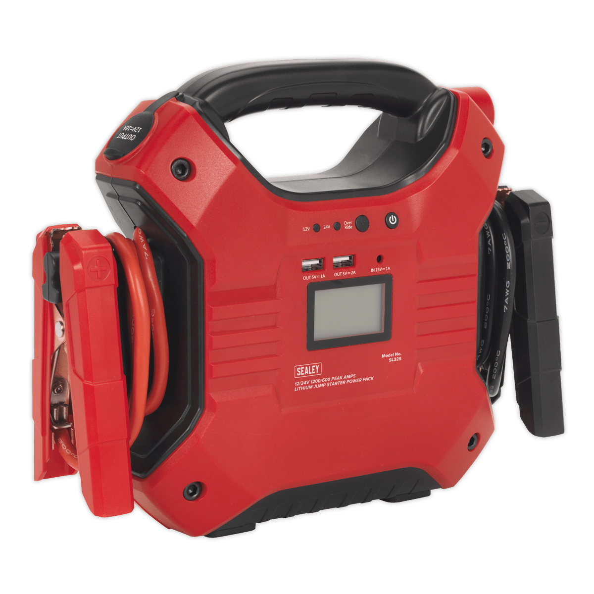 Sealey SL32S Jump Starter Power Pack Lithium - ion Phosphate (LiFePo4) 12/24V 1200/450 Peak Amps - SL32S - Sealey Tools UK - Trade Counter Direct