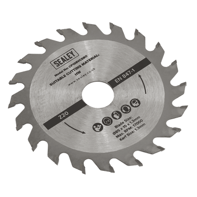 Sealey SM85B20 20tpu Circular Saw Blade Ø85 x 15 x 1.3mm - SM85B20 - Sealey Tools UK - Trade Counter Direct