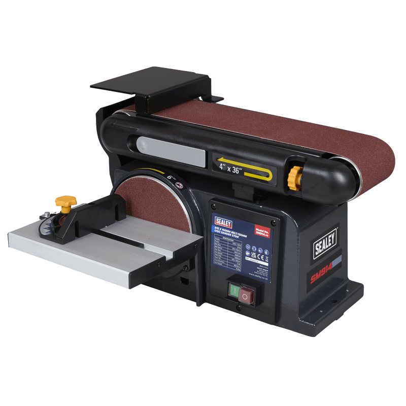 Sealey SM914 915 x 100mm Belt/150mm Disc Sander 370W/230V - SM914 - Sealey Tools UK - Trade Counter Direct