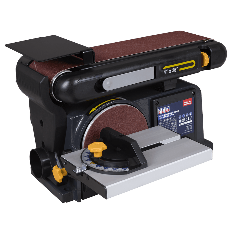 Sealey SM914 915 x 100mm Belt/150mm Disc Sander 370W/230V - SM914 - Sealey Tools UK - Trade Counter Direct