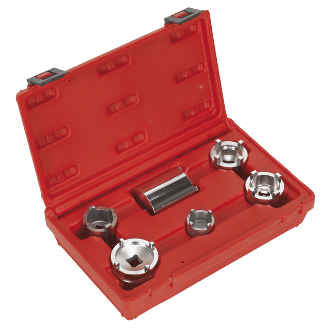 Sealey SMC1 Motorcycle Swingarm Locknut Socket Set 6pc - SMC1 - Sealey Tools UK - Trade Counter Direct