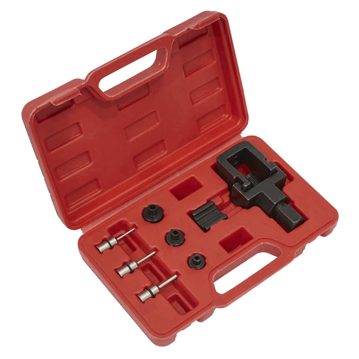 Sealey SMC4 Motorcycle Chain Splitter & Riveting Tool Set - Heavy - Duty - SMC4 - Sealey Tools UK - Trade Counter Direct