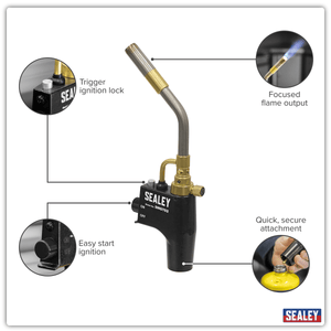 Sealey SMGT02 Industrial MAPP & Propane Gas Brazing Torch - SMGT02 - Sealey Tools UK - Trade Counter Direct
