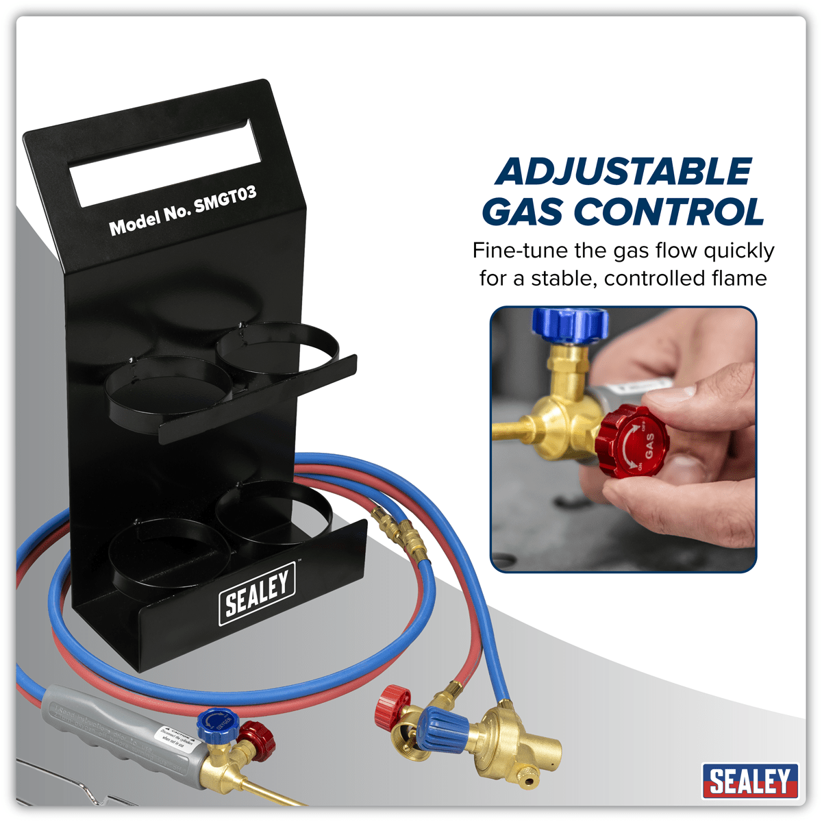 Sealey SMGT03 MAPP Gas & Oxygen Brazing Kit - SMGT03 - Sealey Tools UK - Trade Counter Direct