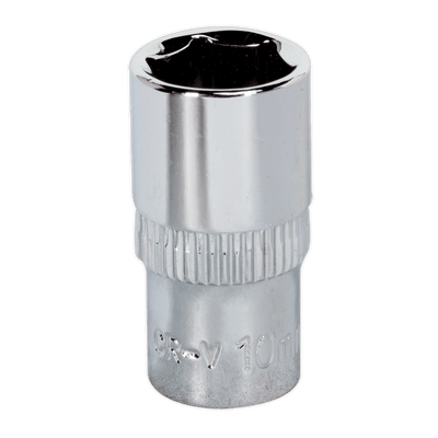 Sealey SP1410 WallDrive® Socket 10mm 1/4"Sq Drive Fully Polished - SP1410 - Sealey Tools UK - Trade Counter Direct