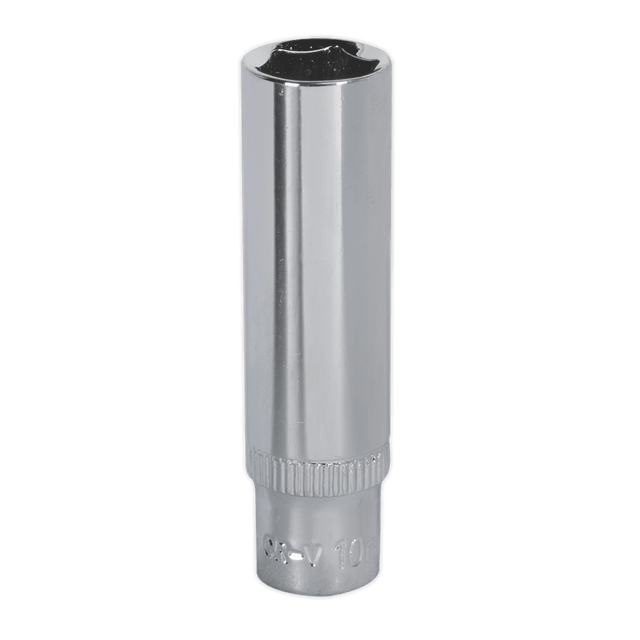 Sealey SP1410D WallDrive® Socket 10mm Deep 1/4"Sq Drive Fully Polished - SP1410D - Sealey Tools UK - Trade Counter Direct
