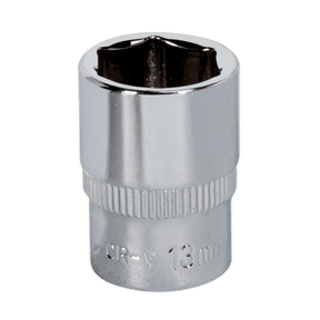 Sealey SP1413 WallDrive® Socket 13mm 1/4"Sq Drive Fully Polished - SP1413 - Sealey Tools UK - Trade Counter Direct