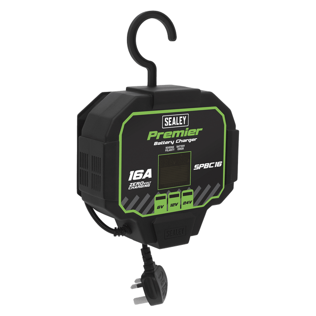 Sealey SPBC16 Battery Charger & Maintainer 16A Automatic - SPBC16 - Sealey Tools UK - Trade Counter Direct