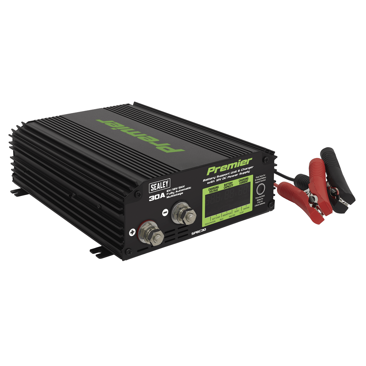Sealey SPBC30 Battery Support Unit & Charger 30A - SPBC30 - Sealey Tools UK - Trade Counter Direct