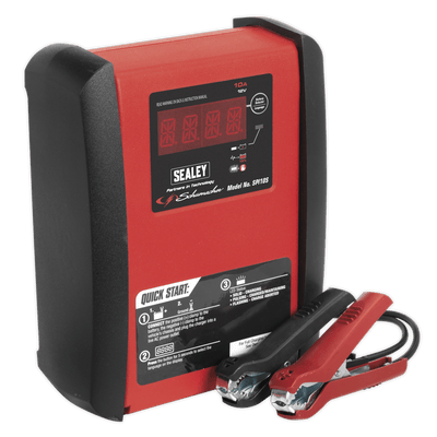 Sealey SPI10S Schumacher® Intelligent Speed Charge Battery Charger 10A 12V - SPI10S - Sealey Tools UK - Trade Counter Direct