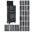 Sealey SPTCOMBO2 Tool Chest Combination 14 Drawer with Ball Bearing Runners - Black & 1179pc Tool Kit - Combo Kits - SLY-15356 - Sealey Tools UK - Trade Counter Direct