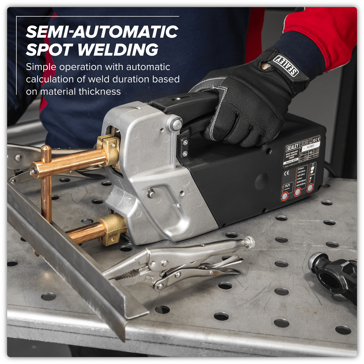 Sealey SR123 Spot Welder with Digital Timer - SR123 - Sealey Tools UK - Trade Counter Direct