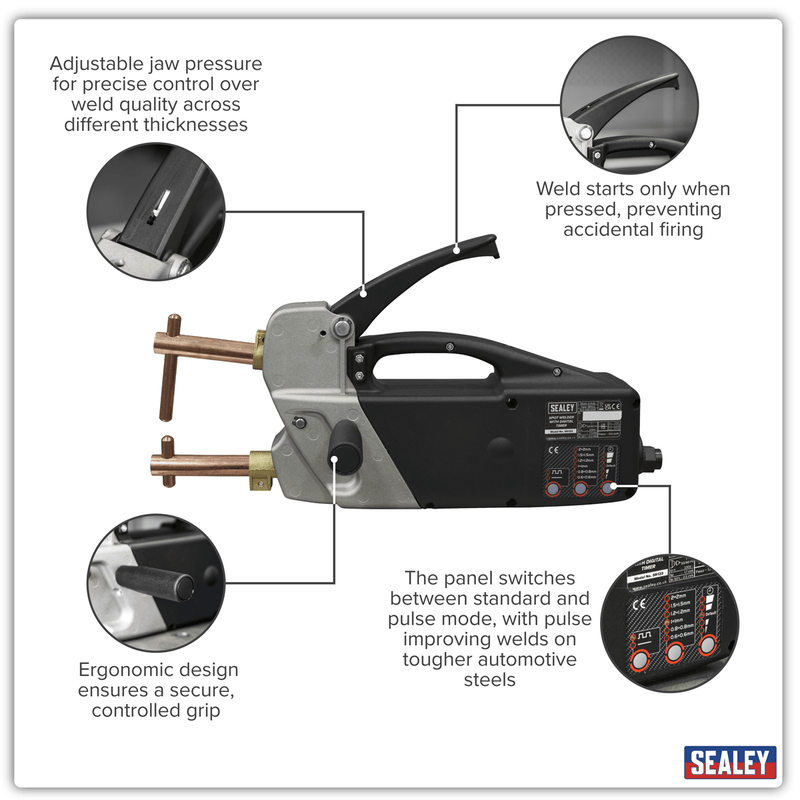 Sealey SR123 Spot Welder with Digital Timer - SR123 - Sealey Tools UK - Trade Counter Direct