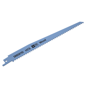Sealey SRBS811D Reciprocating Saw Blade Clean Wood 200mm 6tpi - Pack of 5 - SRBS811D - Sealey Tools UK - Trade Counter Direct