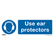 Sealey SS10V10 Mandatory Safety Sign - Use Ear Protectors - Self - Adhesive Vinyl - Pack of 10 - SS10V10 - Sealey Tools UK - Trade Counter Direct