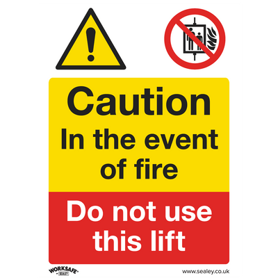 Sealey SS43P10 Worksafe® Caution Do Not Use Lift Safety Sign, Rigid Plastic - Pack of 10 - SS43P10 - Sealey Tools UK - Trade Counter Direct