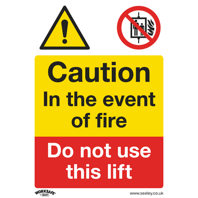 Sealey SS43V10 Worksafe® Caution Do Not Use Lift Safety Sign, Self-Adhesive Vinyl - Pack of 10 - SS43V10 - Sealey Tools UK - Trade Counter Direct